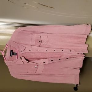 Pink Leather (Suede) Jacket